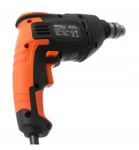 Wkrętarka elektryczna KRAFT&DELE KD1698 1500W - widok na tabliczkę znamionową i tylną część obudowy