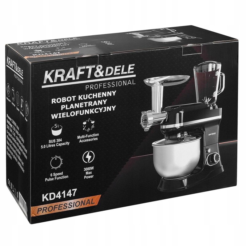 KRAFT&DELE KD4147 bolygóműves konyhai robotgép