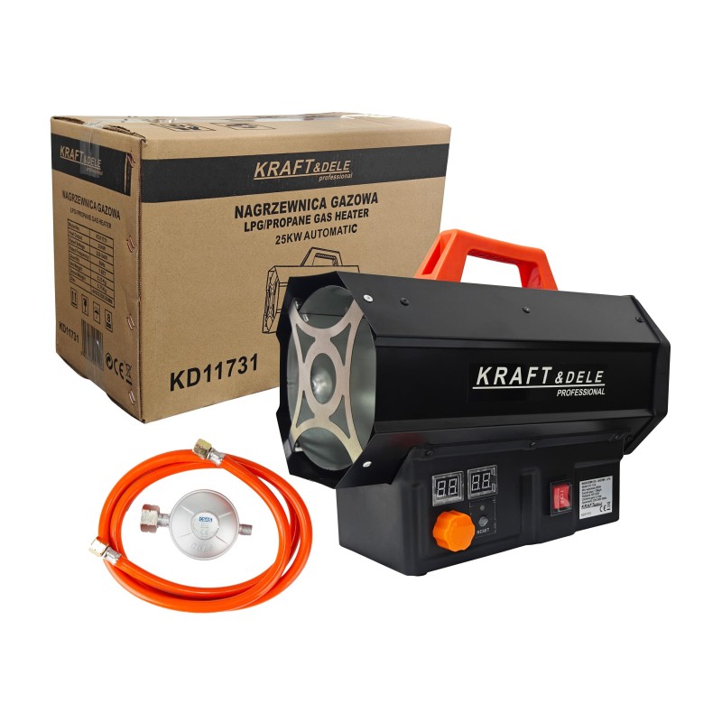25kW Gázos hőlégfúvó + AUTOMATA nyomáscsökkentő KD11731