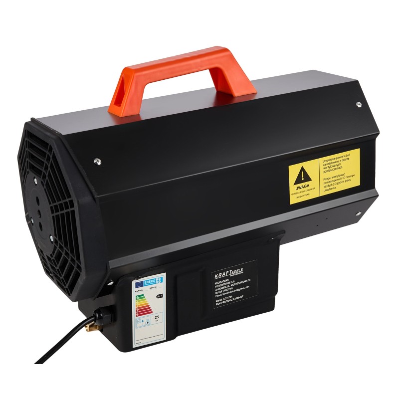 Gázüzemű hőlégfúvó 25kW + nyomáscsökkentő KRAFT&DELE KD11734