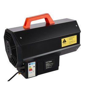 Nagrzewnica gazowa 25kW KD11734 - widok na tylną część obudowy i etykietę