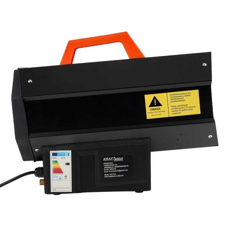 Dujinis šildytuvas 25kW + reduktorius KRAFT&DELE KD11734