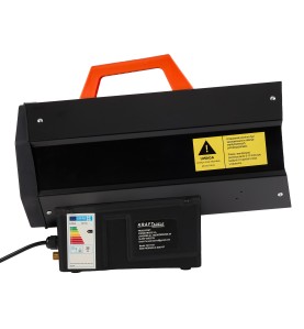 Nagrzewnica gazowa 25kW KD11734 - widok na panel boczny z etykietami