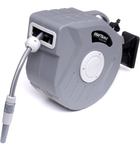 Automatische Gartenschlauchtrommel KD2083 mit sichtbarer Wandhalterung