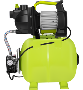 Pompa hydroforowa 20L KD5272 widok z tyłu na silnik i manometr