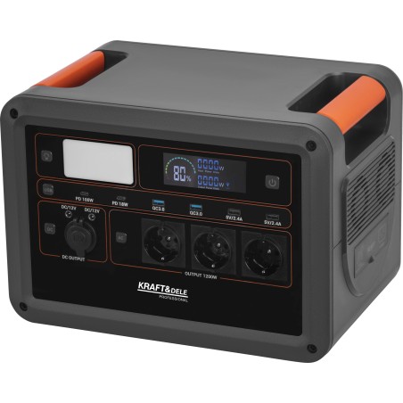 Tragbare Powerstation 1152Wh 25.6V KRAFT&DELE KD5532