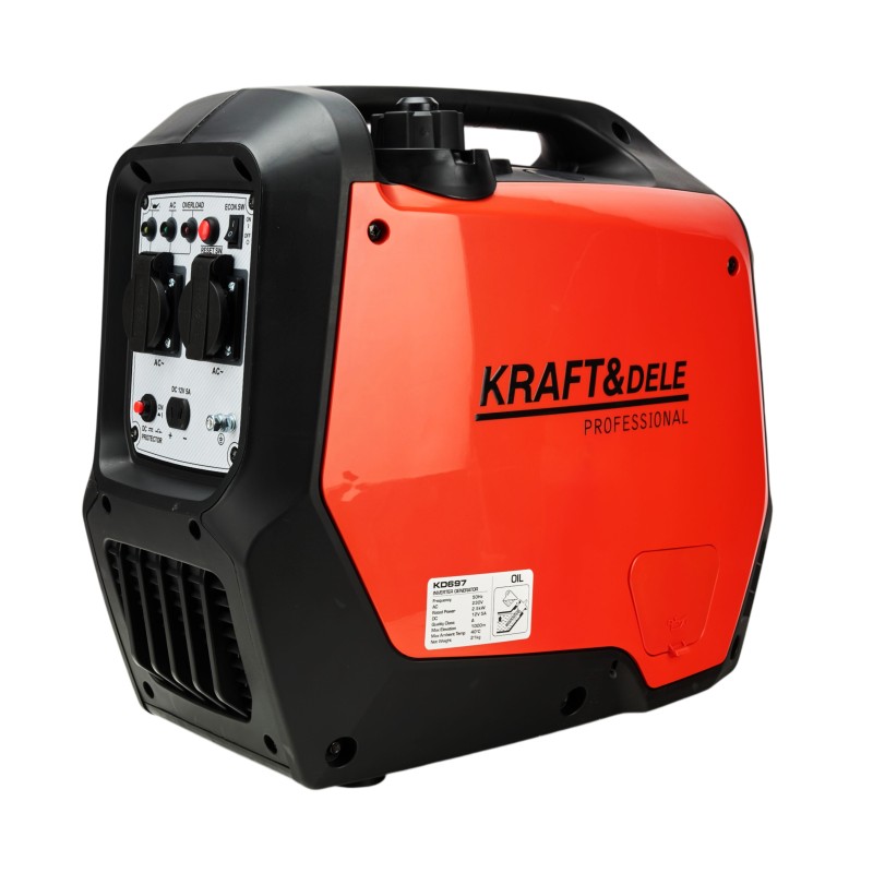 KRAFT&DELE KD697 inverteres áramfejlesztő 2,3kW / 2,5kW / 230V KRAFT&DELE KD697 inverteres áramfejlesztő 2,3kW / 2,5kW / 230V