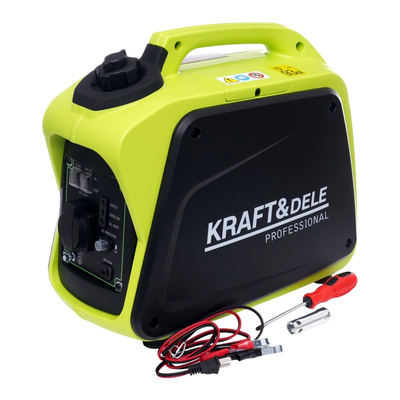 KRAFT&DELE KD680 1,5 kW / 1,8 kW inverteres áramfejlesztő KRAFT&DELE KD680 1,5 kW / 1,8 kW inverteres áramfejlesztő