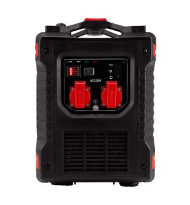 Stromerzeuger KD193 Ansicht auf das Frontpanel mit 230V-Steckdosen