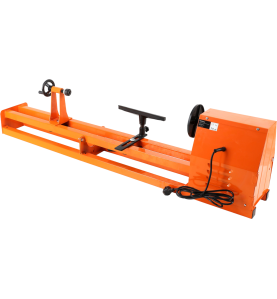 Tokarka do drewna 650W KD1732 - widok pod kątem na mechanizm napędowy