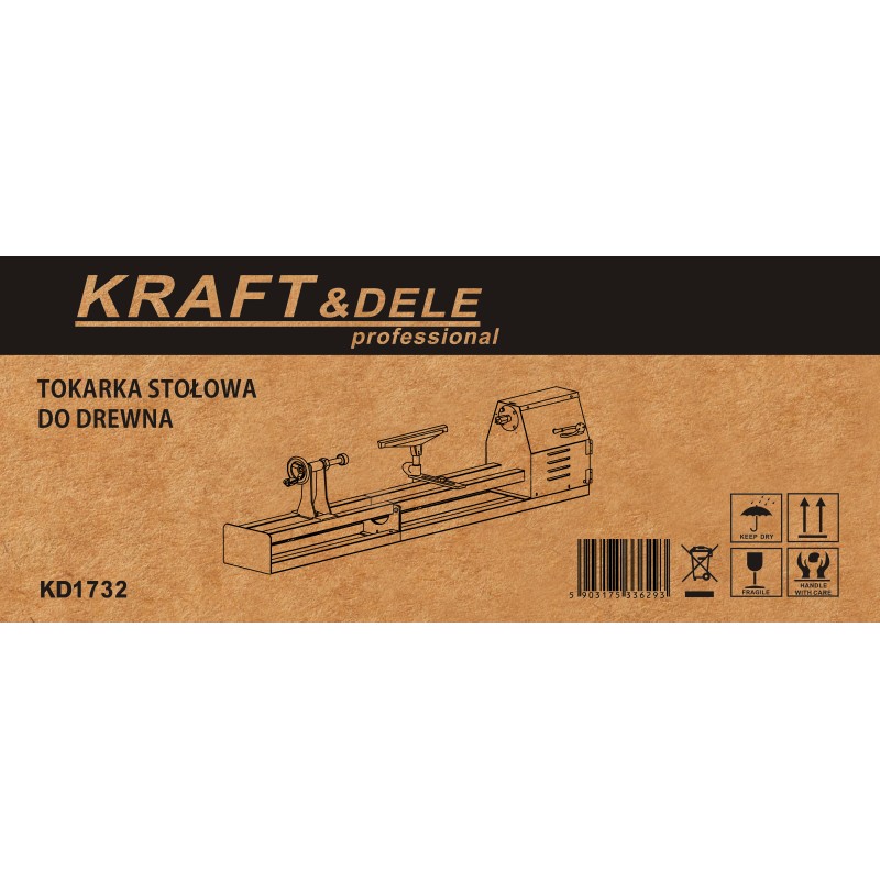 Stalinės medžio tekinimo staklės 650W KRAFT&DELE KD1732
