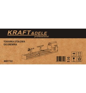 Kartonowe opakowanie tokarki KD1732 z widocznym kodem kreskowym