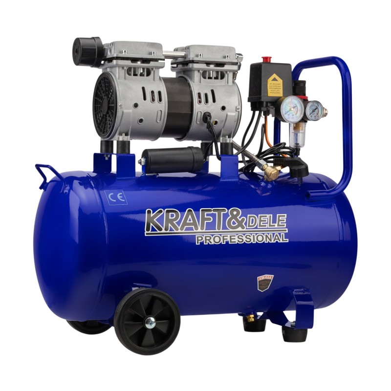 Olajmentes kompresszor 50L 1500W 290L/perc KRAFT&DELE KD4048 Olajmentes kompresszor 50L 1500W 290L/perc KRAFT&DELE KD4048
