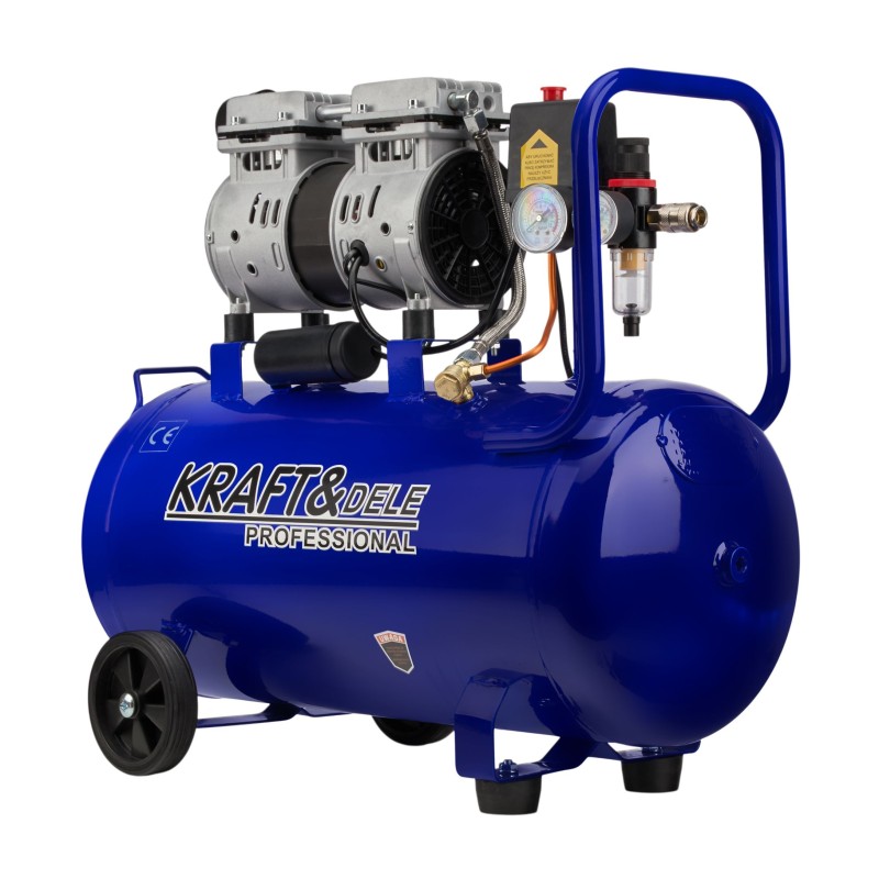 Olajmentes kompresszor 50L 1500W 290L/perc KRAFT&DELE KD4048 Olajmentes kompresszor 50L 1500W 290L/perc KRAFT&DELE KD4048