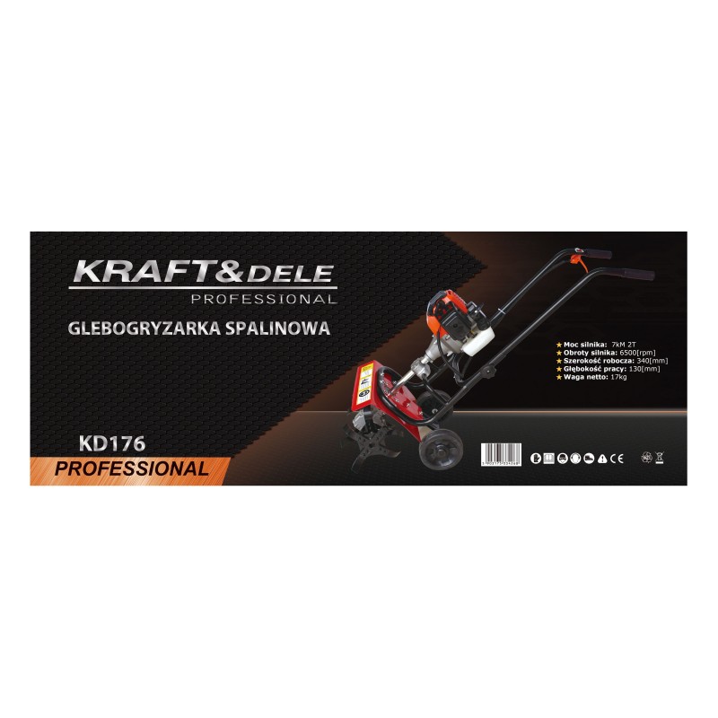 Glebogryzarka spalinowa 7KM 2T KRAFT&DELE KD176
