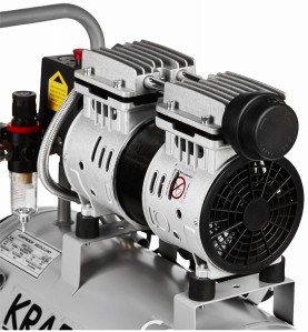 Głowice i filtry powietrza kompresora bezolejowego Kraft&Dele KD1395