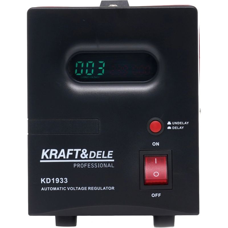 Įtampos stabilizatorius AVR 2000VA 230V KRAFT&DELE KD1933 Įtampos stabilizatorius AVR 2000VA 230V KRAFT&DELE KD1933