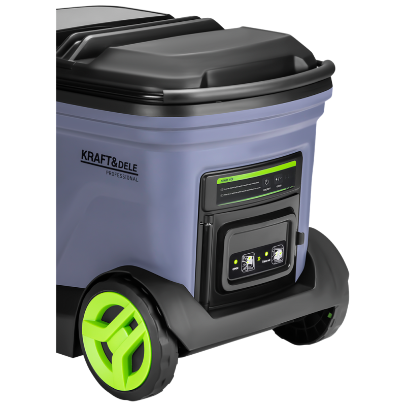 Akumuliatorinis ploviklis su 20L talpa 700W 42V Kraft&Dele KD5372 Akumuliatorinis ploviklis su 20L talpa 700W 42V Kraft&Dele KD5372