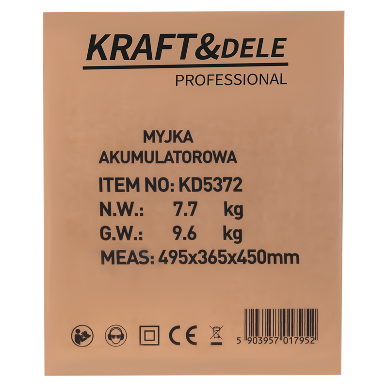 Akku-Hochdruckreiniger mit 20L Tank 700W 42V Kraft&Dele KD5372