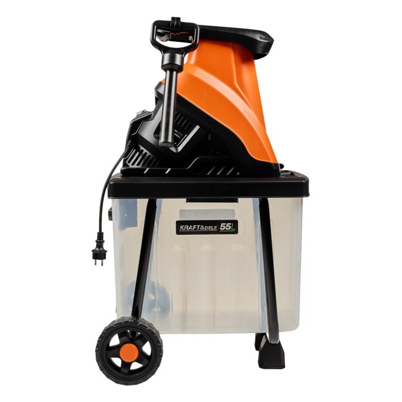 Elektrischer Gartenhäcksler 3000W 45mm 55L KRAFT&DELE KD5212 Elektrischer Gartenhäcksler 3000W 45mm 55L KRAFT&DELE KD5212