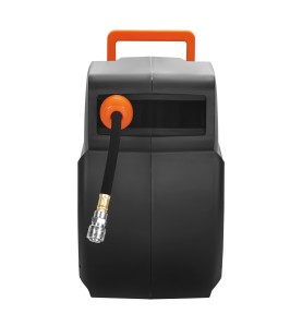 Widok z przodu na automatyczny bęben na wąż pneumatyczny KD2160 z uchwytem transportowym
