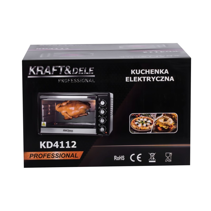 Elektrinė orkaitė 48L 2000W su iešmu KRAFT&DELE KD4112 Elektrinė orkaitė 48L 2000W su iešmu KRAFT&DELE KD4112