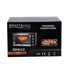 Pudełko kuchenki elektrycznej 48L 2000W KD4112 widok z przodu