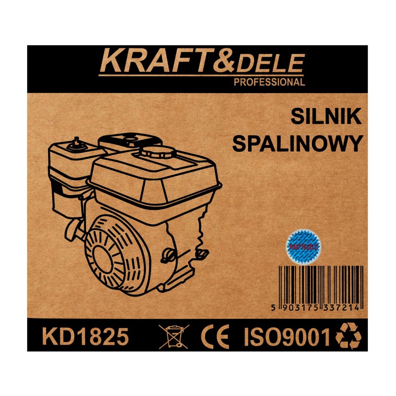 Silnik spalinowy 7HP wałek 20mm KRAFT&DELE KD1825