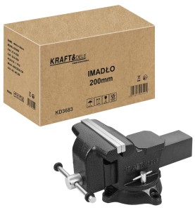 Kartonverpackung des Werkstatt-Schraubstocks Kraft&Dele KD3683