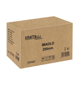 Vorderansicht des Kartons mit Schraubstock 200mm KD3683