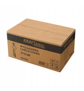 Oryginalne opakowanie kartonowe wciągarki łańcuchowej Kraft&Dele KD3501