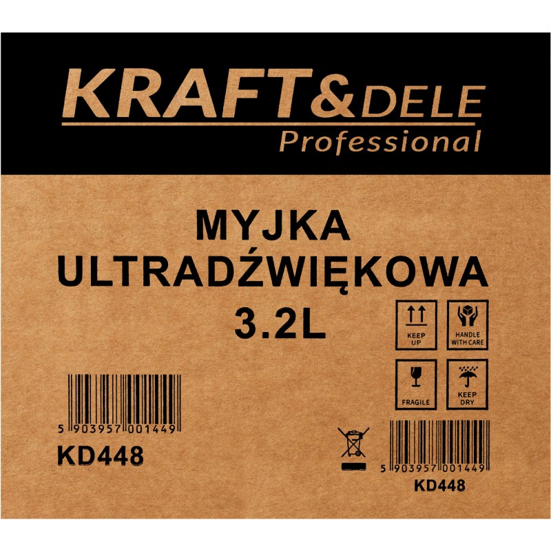 Ultragarsinė vonelė 3,2L KRAFT&DELE KD448 Ultragarsinė vonelė 3,2L KRAFT&DELE KD448