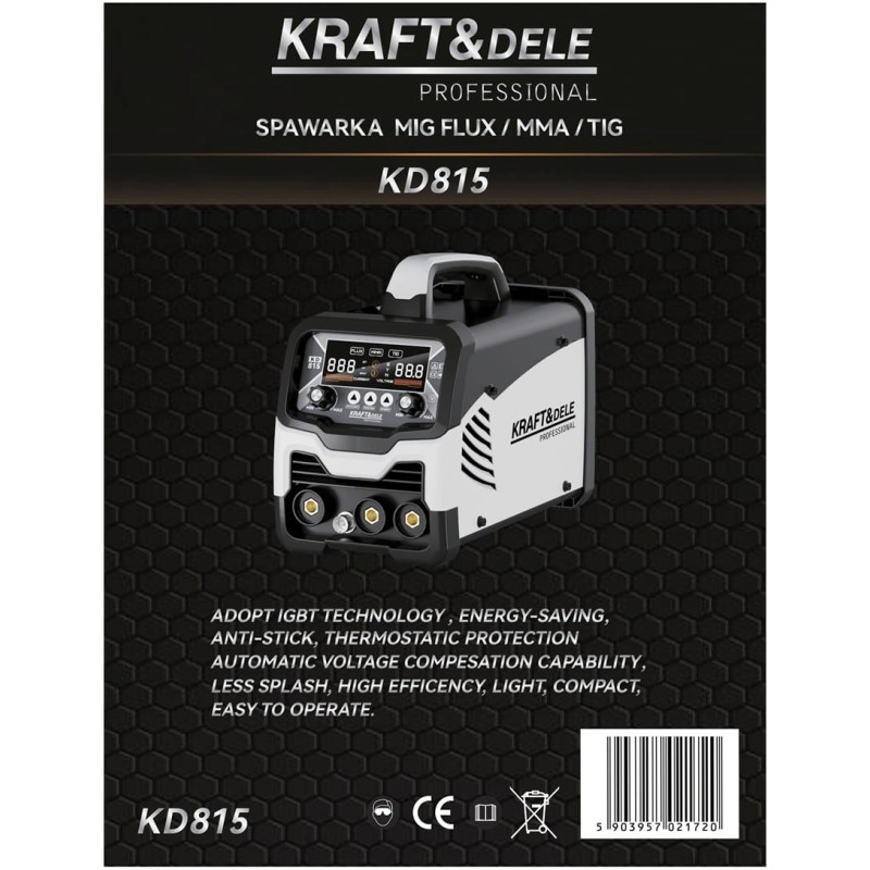 MIG Flux/MMA/TIG Schweißgerät 200A KRAFT&DELE KD815