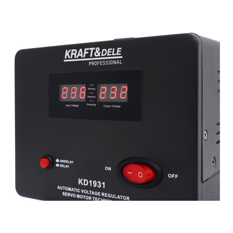 Įtampos stabilizatorius AVR 1000VA 230V KRAFT&DELE KD1931 Įtampos stabilizatorius AVR 1000VA 230V KRAFT&DELE KD1931