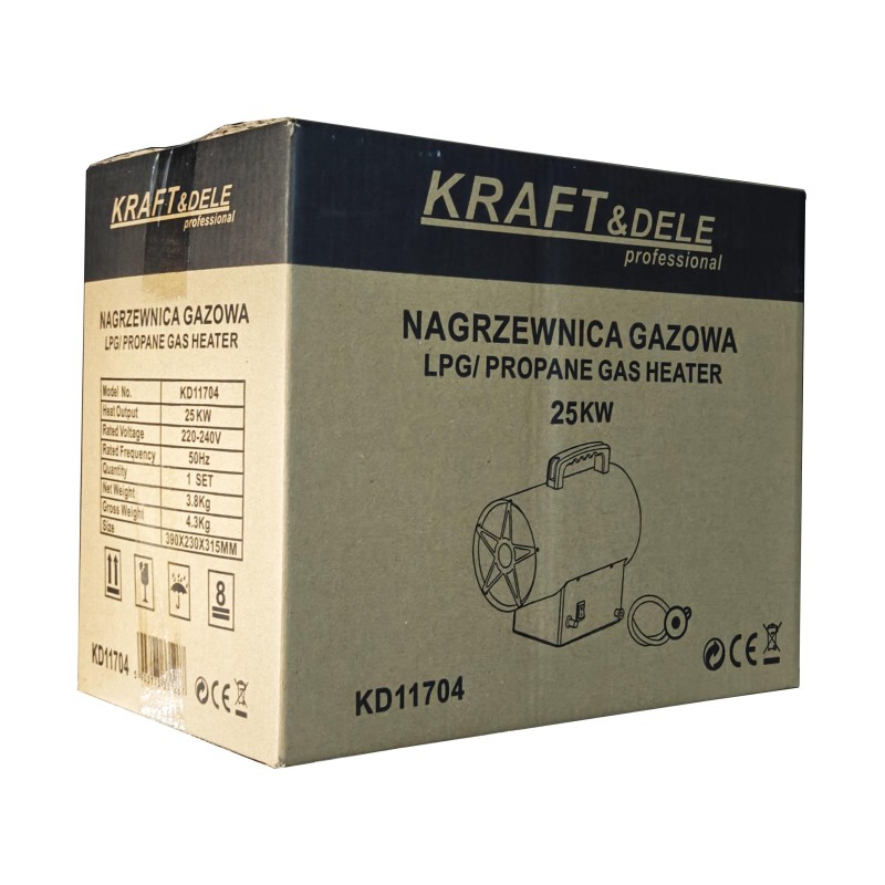 Gasheizer 25kW KRAFT&DELE KD11704