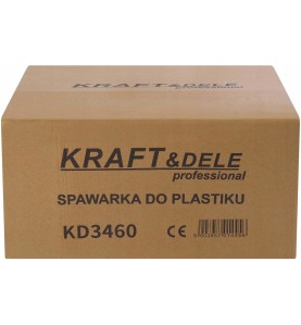 Frontowa strona pudełka spawarki do plastiku Kraft&Dele KD3460