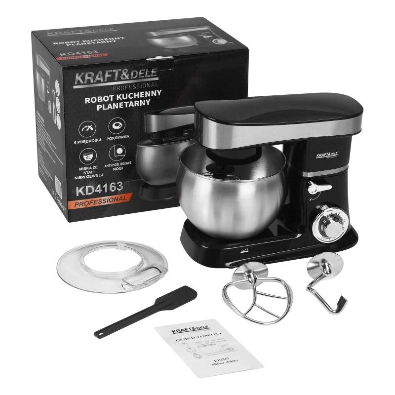 Planetinis maišytuvas 6L 2500W KRAFT&DELE KD4163