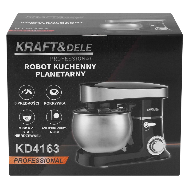 Bolygóműves keverőgép 6L 2500W KRAFT&DELE KD4163