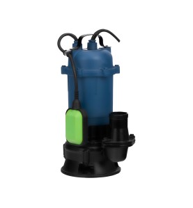 Pompa do wody 2" 2850W 30000l/h - widok z profilu na korpus i wylot