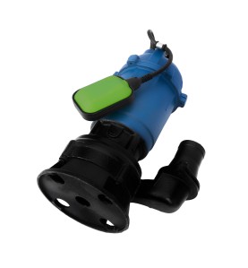 Unteransicht der 2" 2850W Wasserpumpe mit Einlass und Schwimmer