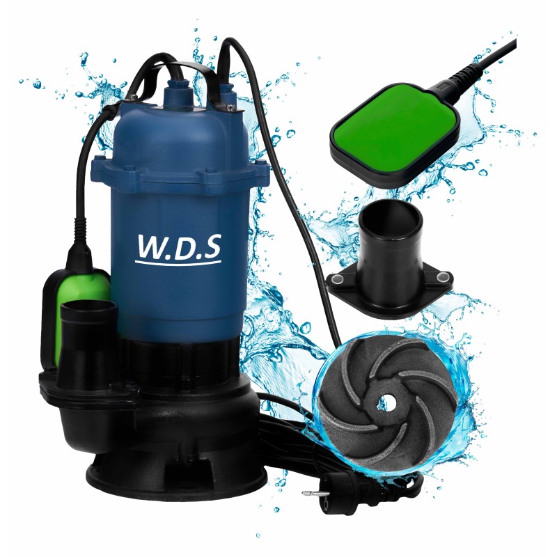 Vandens siurblys 2" 2850W 30000l/h + plūdė KRAFT&DELE WDS2422