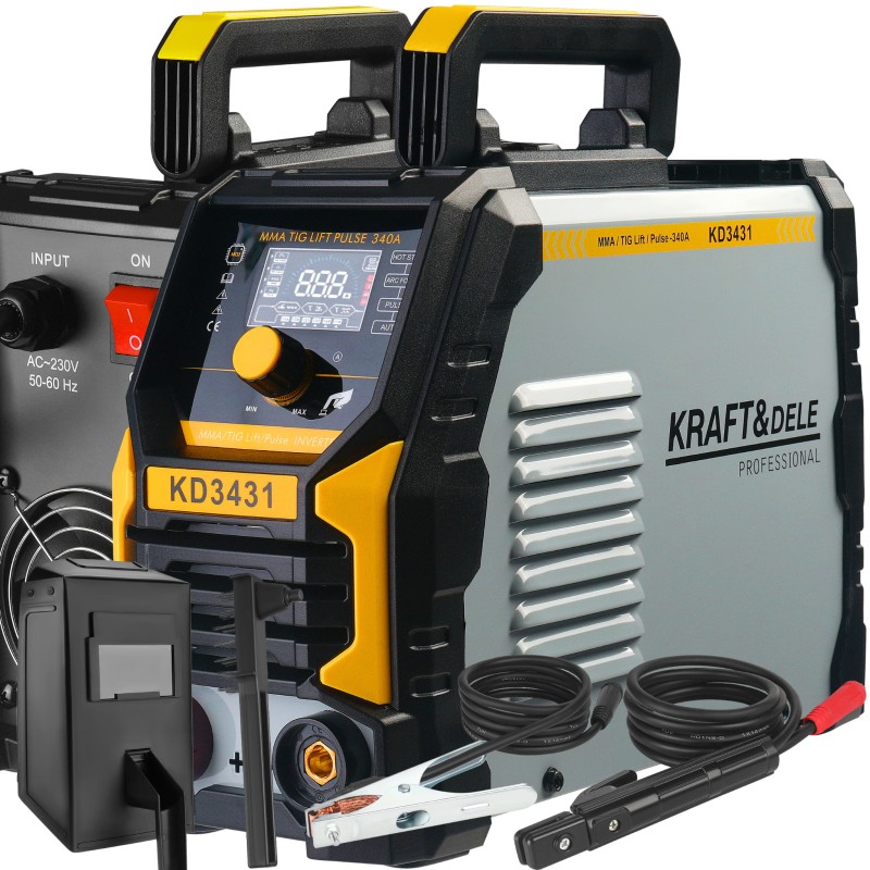 Inverteres hegesztő MMA TigLift Pulse 340A KRAFT&DELE KD3431