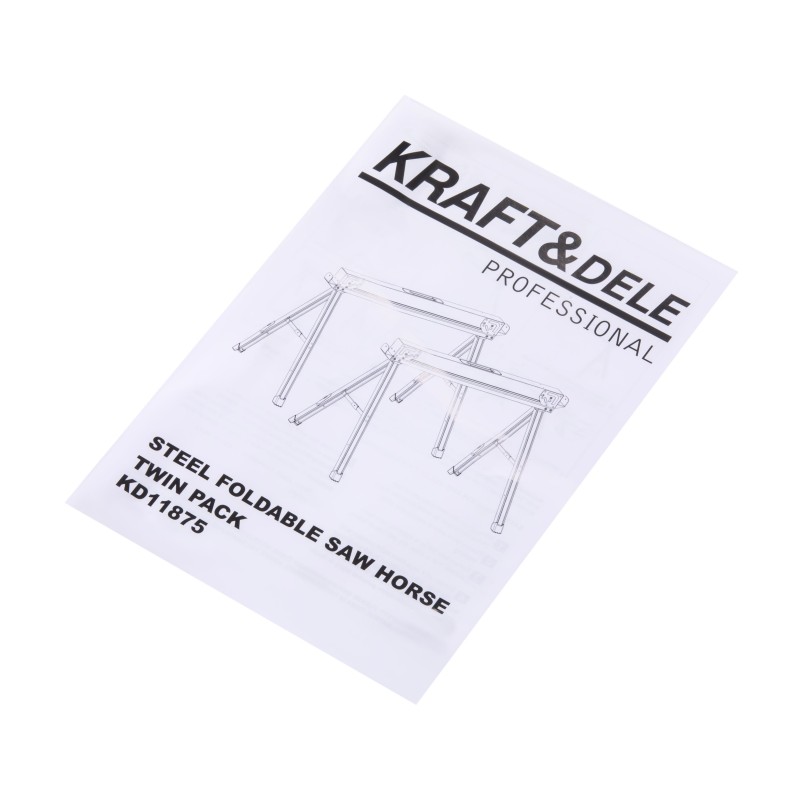 Összecsukható műhelybak 2 db KRAFT&DELE KD11875