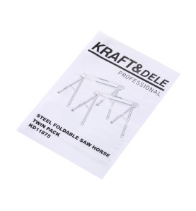 Instrukcja obsługi kobyłek warsztatowych Kraft&Dele KD11875