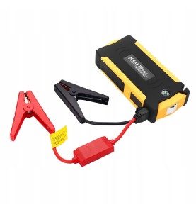 Powerbank KD5494 mit angeschlossenen Starthilfekabeln mit Krokodilklemmen
