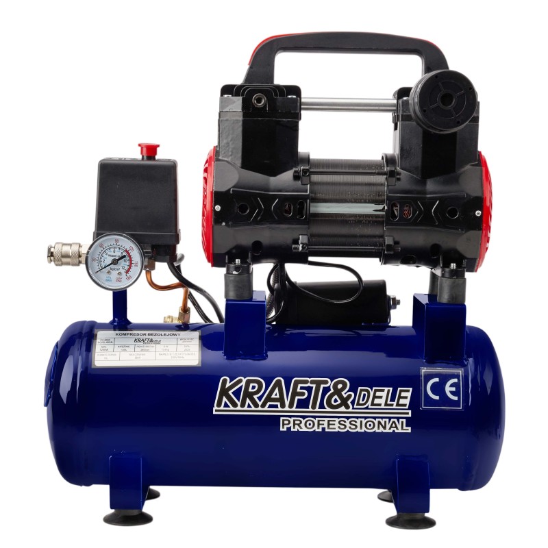 Olajmentes kompresszor 9L 1200W 220L/perc KRAFT&DELE KD4090 Olajmentes kompresszor 9L 1200W 220L/perc KRAFT&DELE KD4090