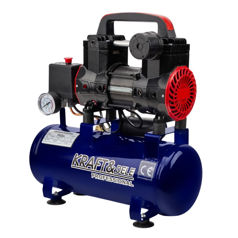 Olajmentes kompresszor 9L 1200W 220L/perc KRAFT&DELE KD4090 Olajmentes kompresszor 9L 1200W 220L/perc KRAFT&DELE KD4090