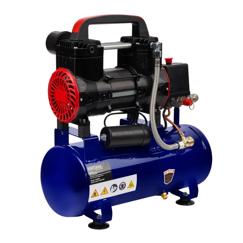 Olajmentes kompresszor 9L 1200W 220L/perc KRAFT&DELE KD4090 Olajmentes kompresszor 9L 1200W 220L/perc KRAFT&DELE KD4090