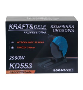 Opakowanie kartonowe przecinarki do metalu KD553 widok z przodu