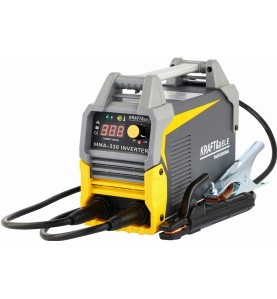 Spawarka inwertorowa MMA IGBT LCD 330A KD1826 - ujęcie z przewodami i uchwytami